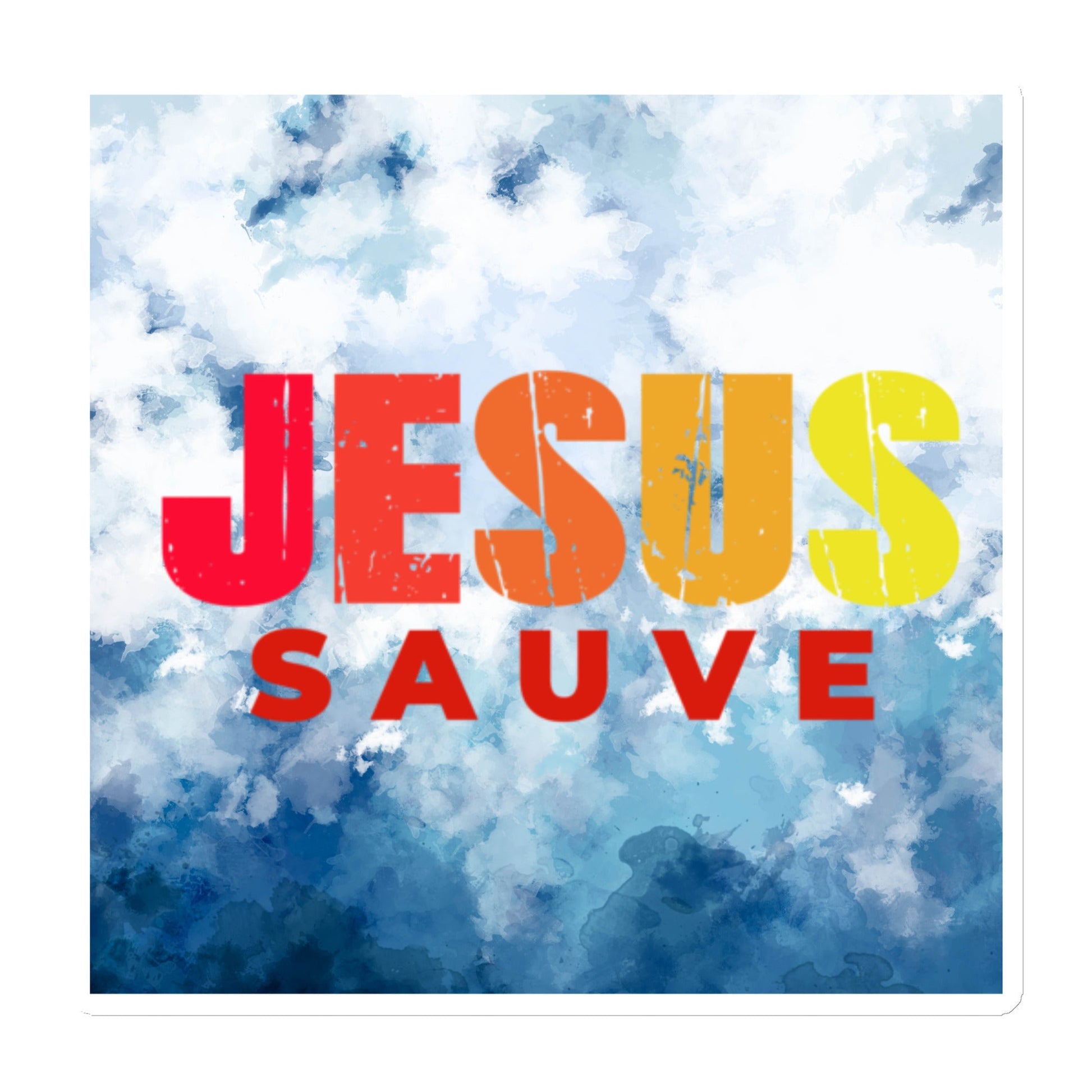 Aimant Jésus sauve: magnifique décoration chrétienne pour votre maison ou votre voiture.