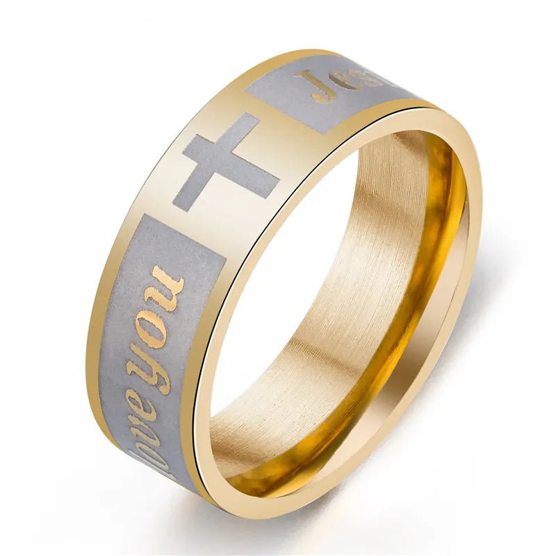 ✝️ Bague Chrétienne en Acier – Foi & Élégance IntemporelleGoVibeshop777