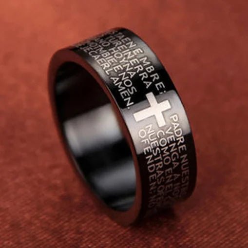 ✝️ Bague Chrétienne en Acier – Foi & Élégance IntemporelleGoVibeshop777