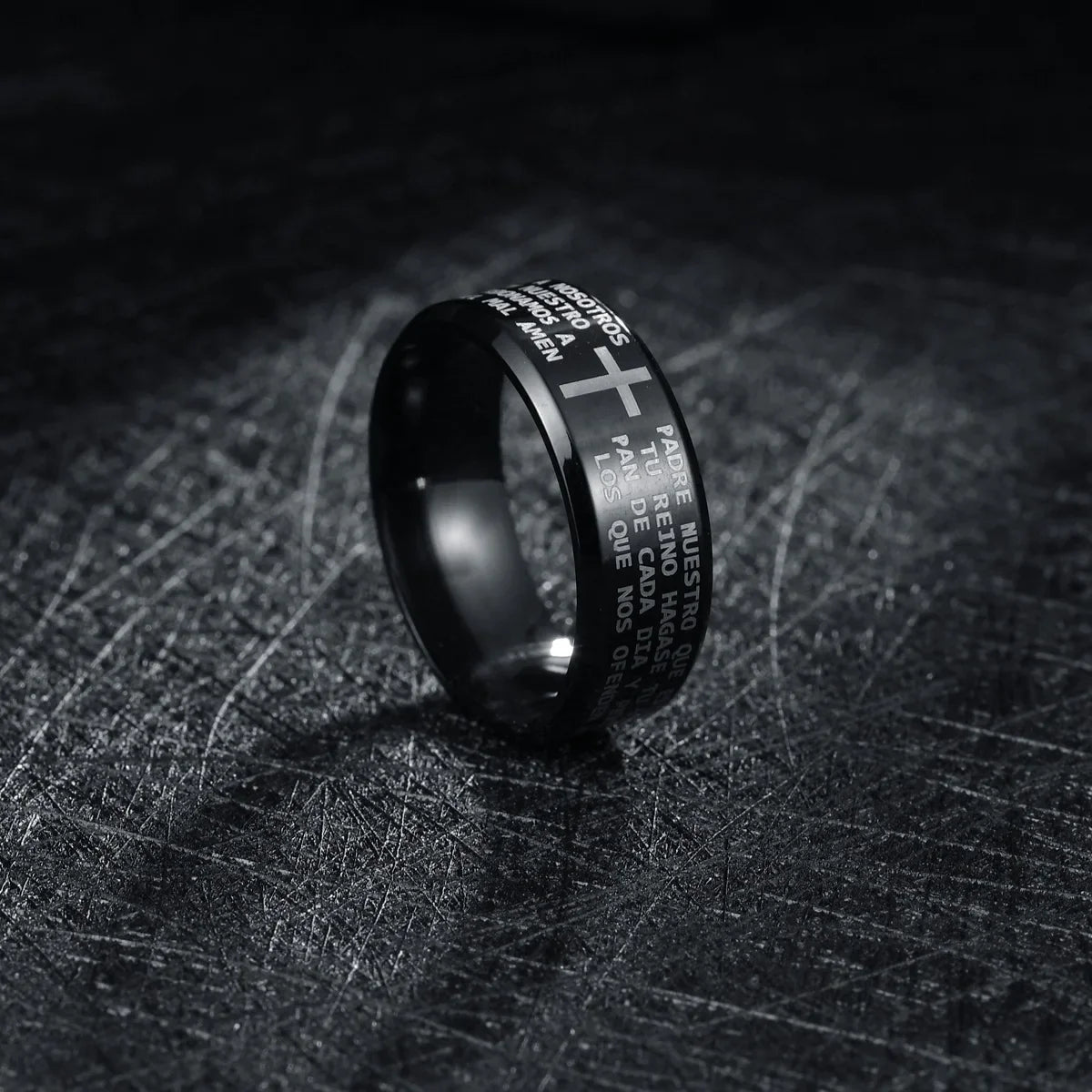 ✝️ Bague Chrétienne en Acier – Foi & Élégance IntemporelleGoVibeshop777