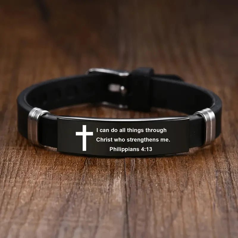 Bracelet Chrétien avec Verset Biblique – Foi & ÉléganceGoVibeshop777