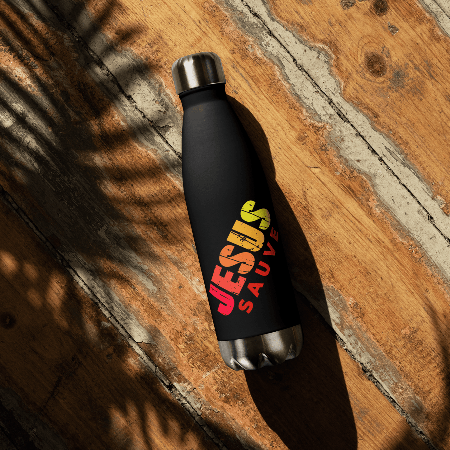 Gourde isotherme en acier inoxydable jesus sauve GoVibeshop7777