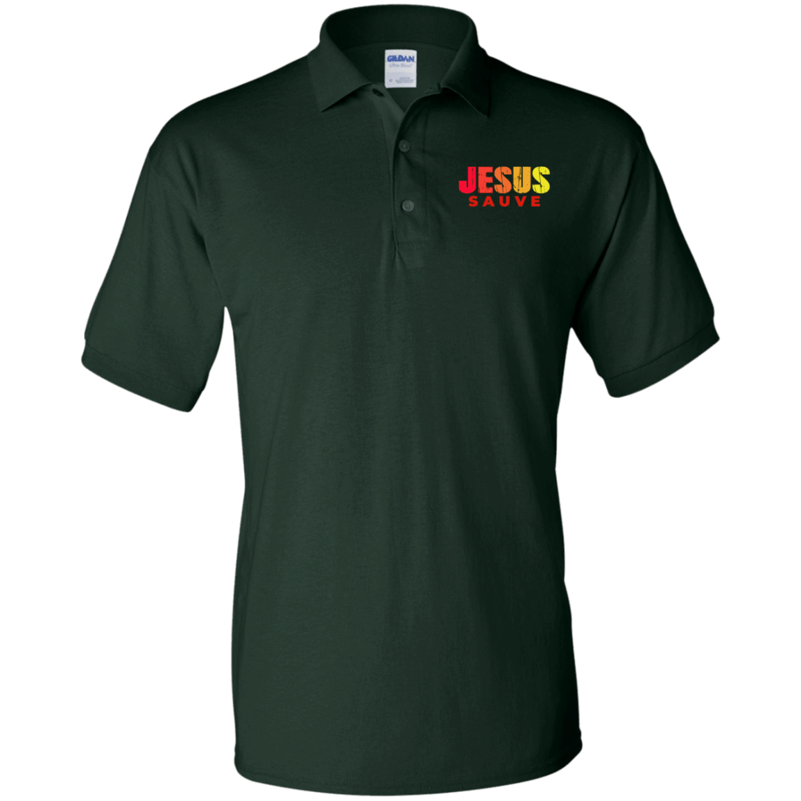Polo Shirt en Jersey Jesus Sauve GoVibeshop777