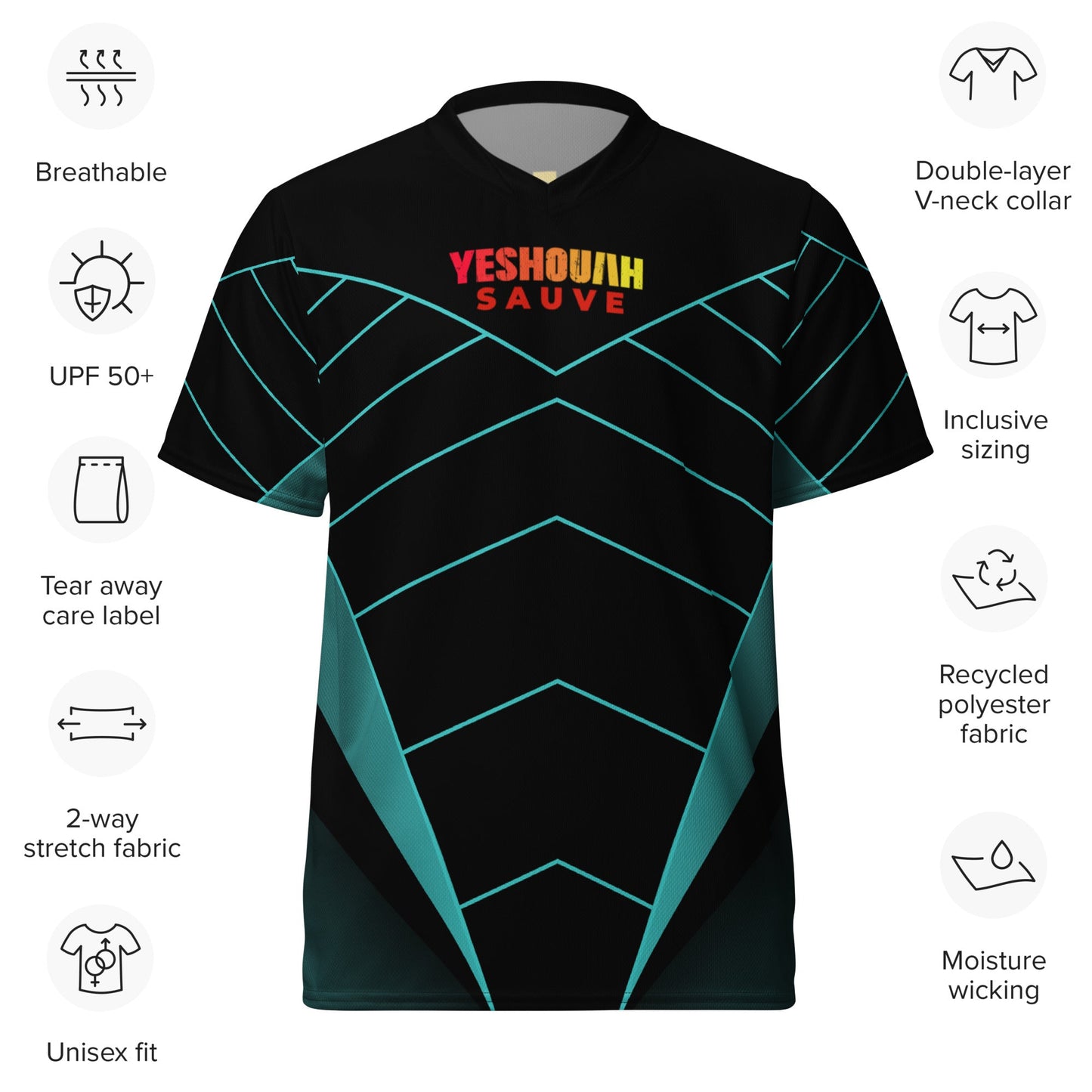 Maillot all over unisexe yeshouah sauveCUT - SEWGoVibeshop777