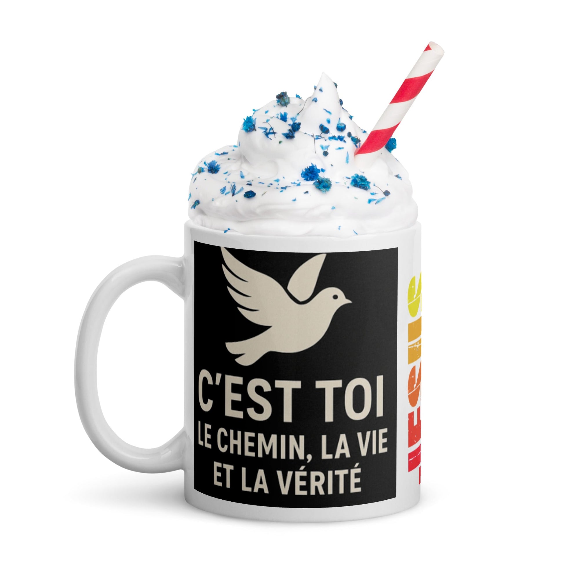 Mug Blanc Brillan jesus le cheminMUGGoVibeshop777