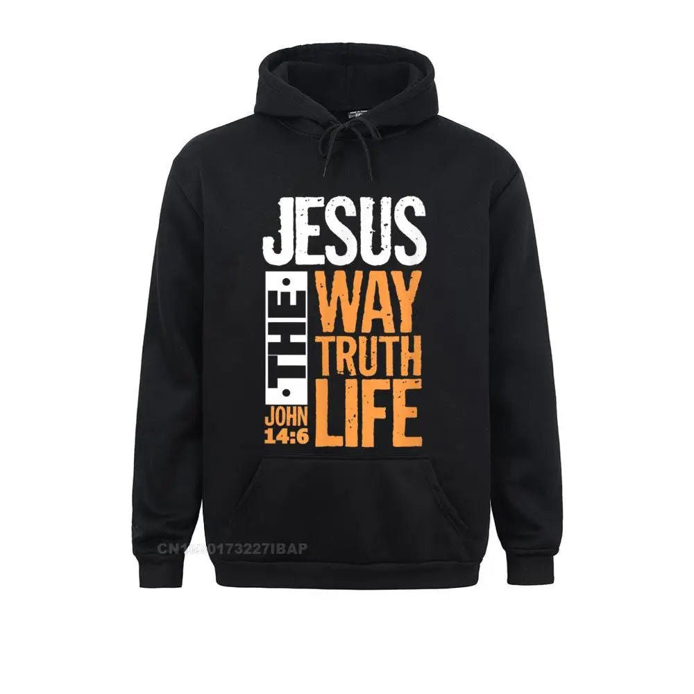 Pullover a capuche Jesus la véritéGoVibeshop777