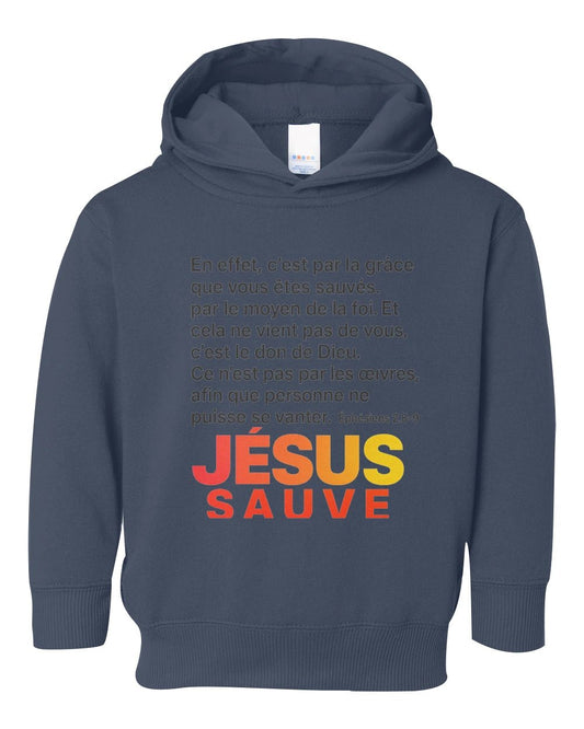 🐰 Sweat à Capuche Rabbit Skins Fleece – Jesus sauve + verset biblique GoVibeshop777