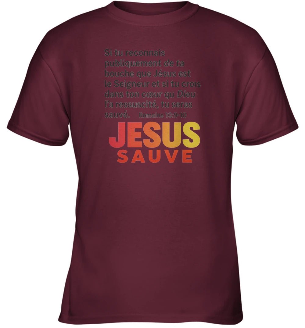 🌟 T-shirt Gildan Heavy Cotton 5000B – Jesus sauveGoVibeshop777