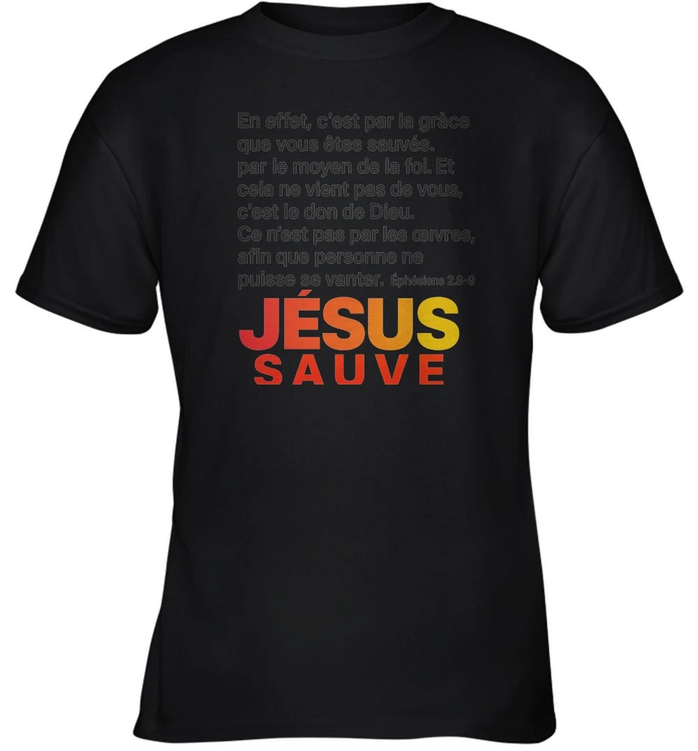 đ T-shirt Jesus sauve avec un verset biblique GoVibeshop777