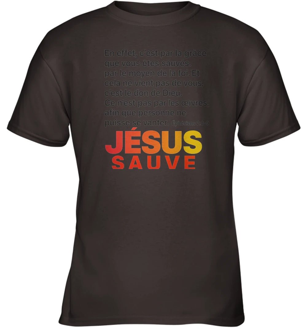 đ T-shirt Jesus sauve avec un verset biblique GoVibeshop777