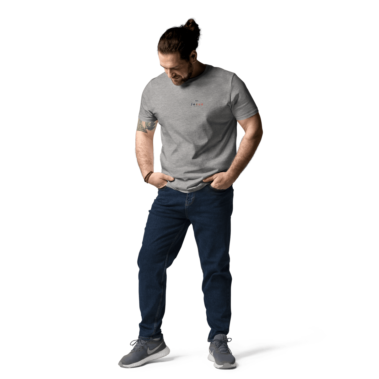 T-shirt unisexe en coton biologique jesus sauveT - SHIRTGoVibeshop777