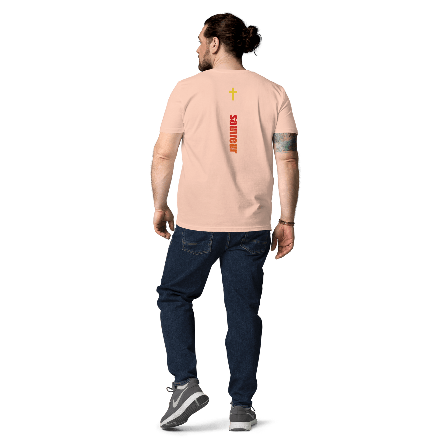 T-shirt unisexe en coton biologique jesus sauveT - SHIRTGoVibeshop777