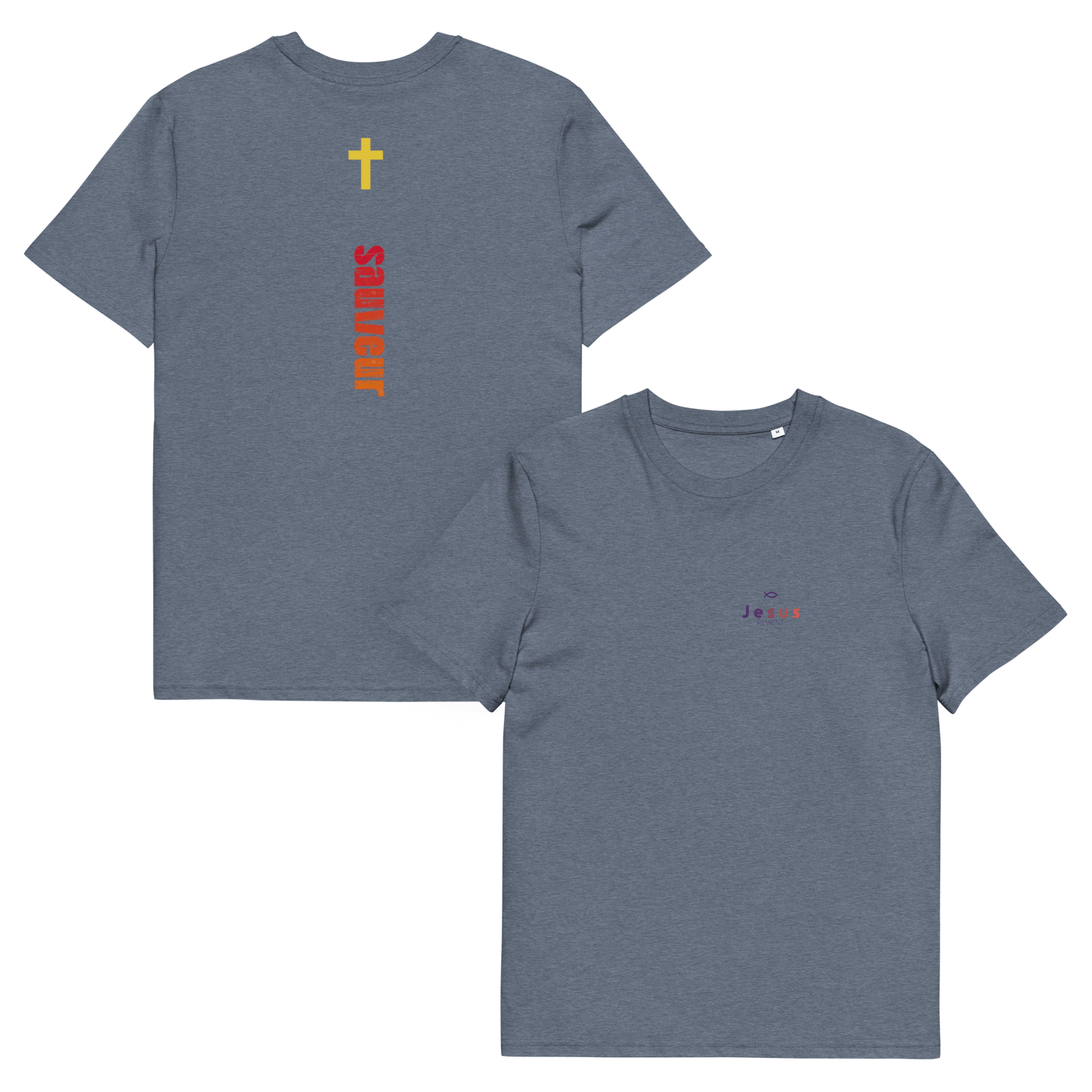 T-shirt unisexe en coton biologique jesus sauveT - SHIRTGoVibeshop777