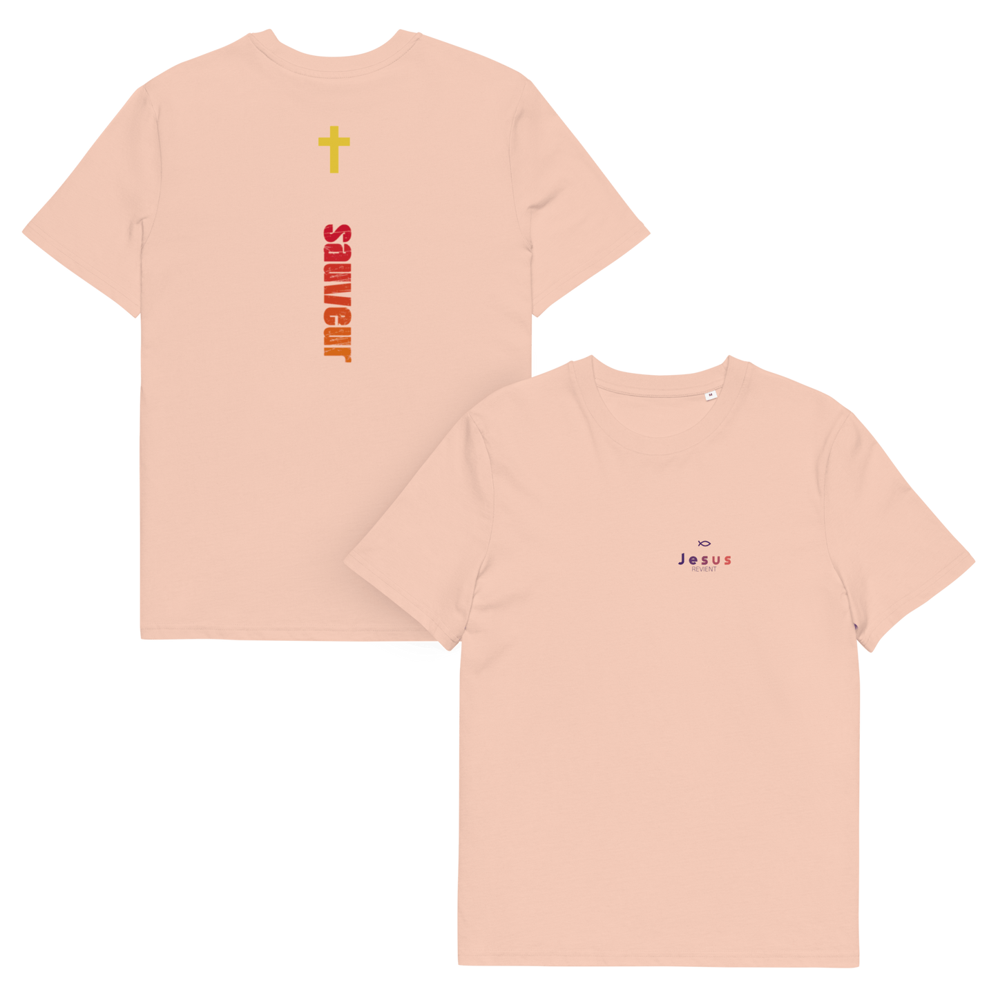 T-shirt unisexe en coton biologique jesus sauveT - SHIRTGoVibeshop777