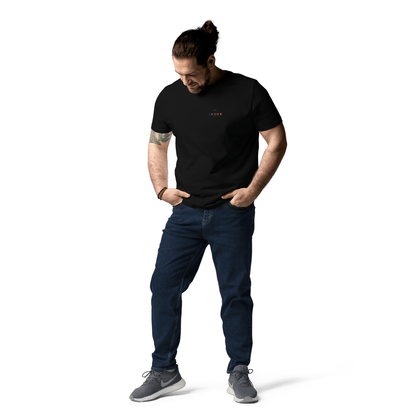 T-shirt unisexe en coton biologique jesus sauveT - SHIRTGoVibeshop777