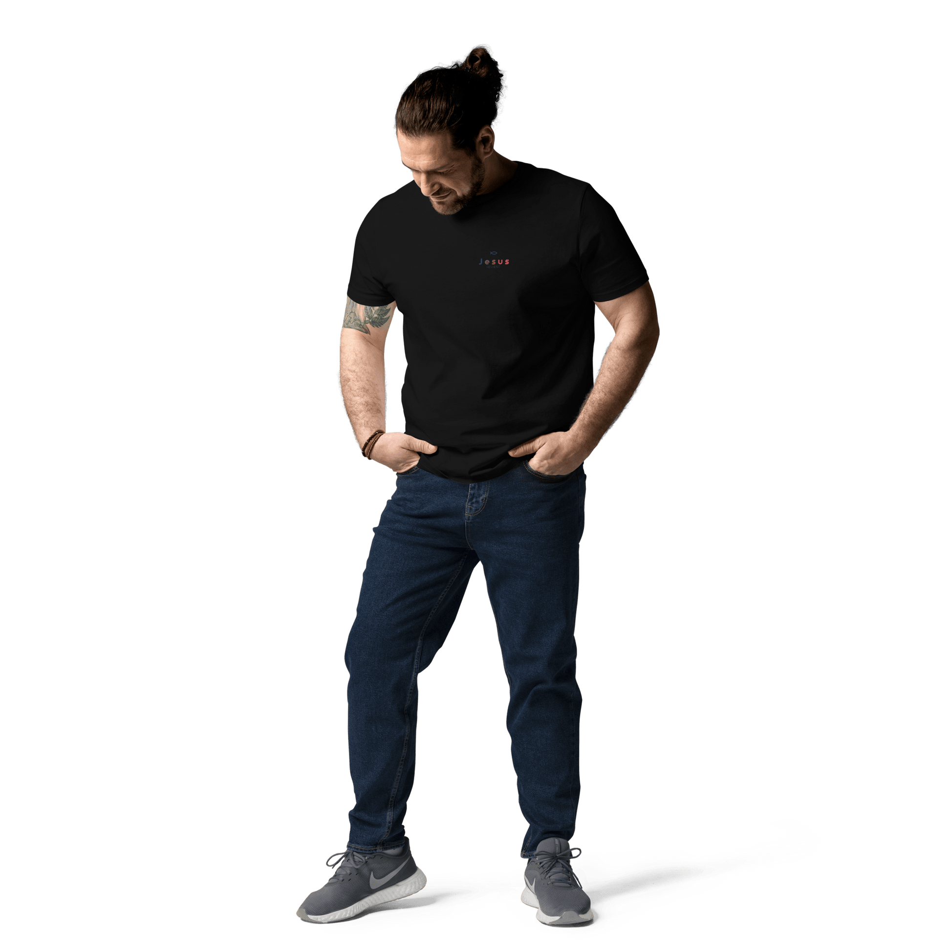 T-shirt unisexe en coton biologique jesus sauveT - SHIRTGoVibeshop777