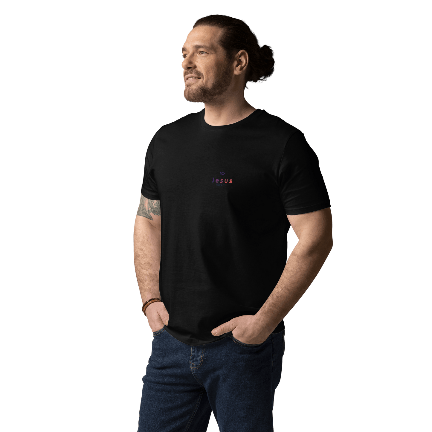 T-shirt unisexe en coton biologique jesus sauveT - SHIRTGoVibeshop777