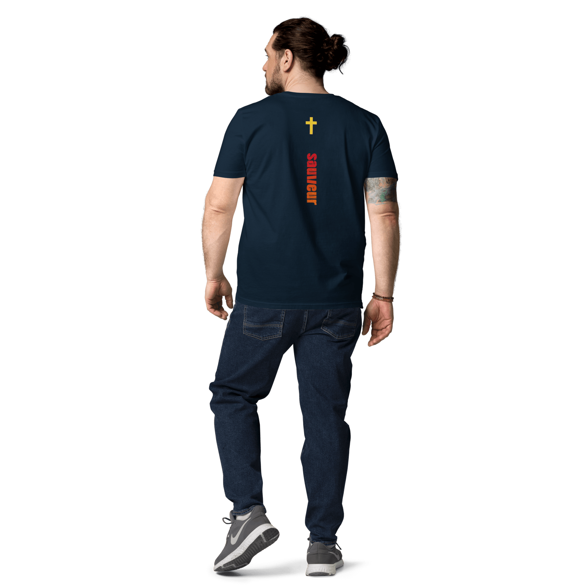T-shirt unisexe en coton biologique jesus sauveT - SHIRTGoVibeshop777