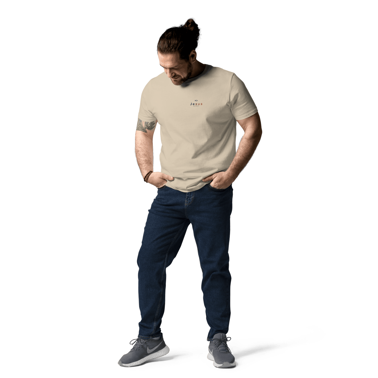 T-shirt unisexe en coton biologique jesus sauveT - SHIRTGoVibeshop777