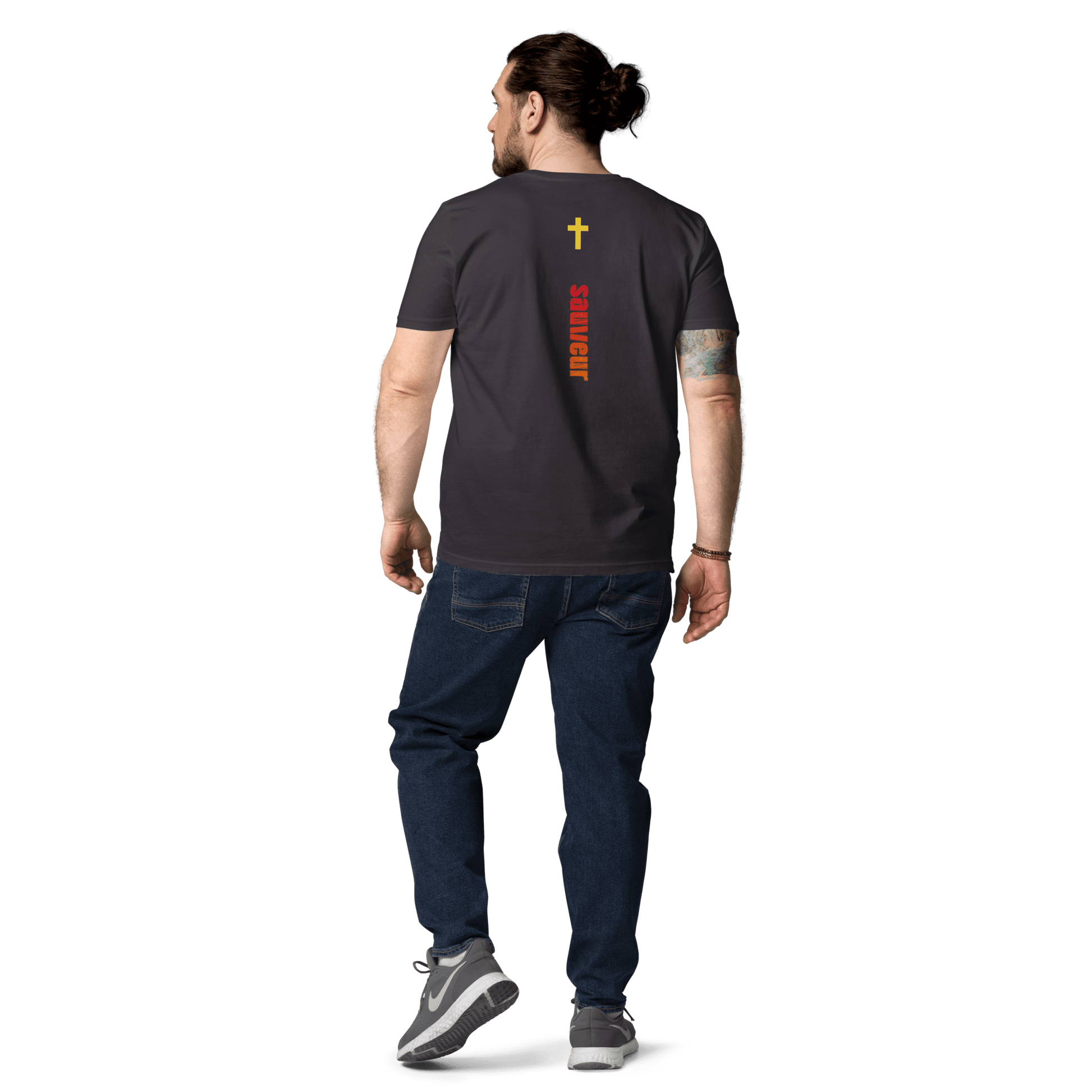 T-shirt unisexe en coton biologique jesus sauveT - SHIRTGoVibeshop777