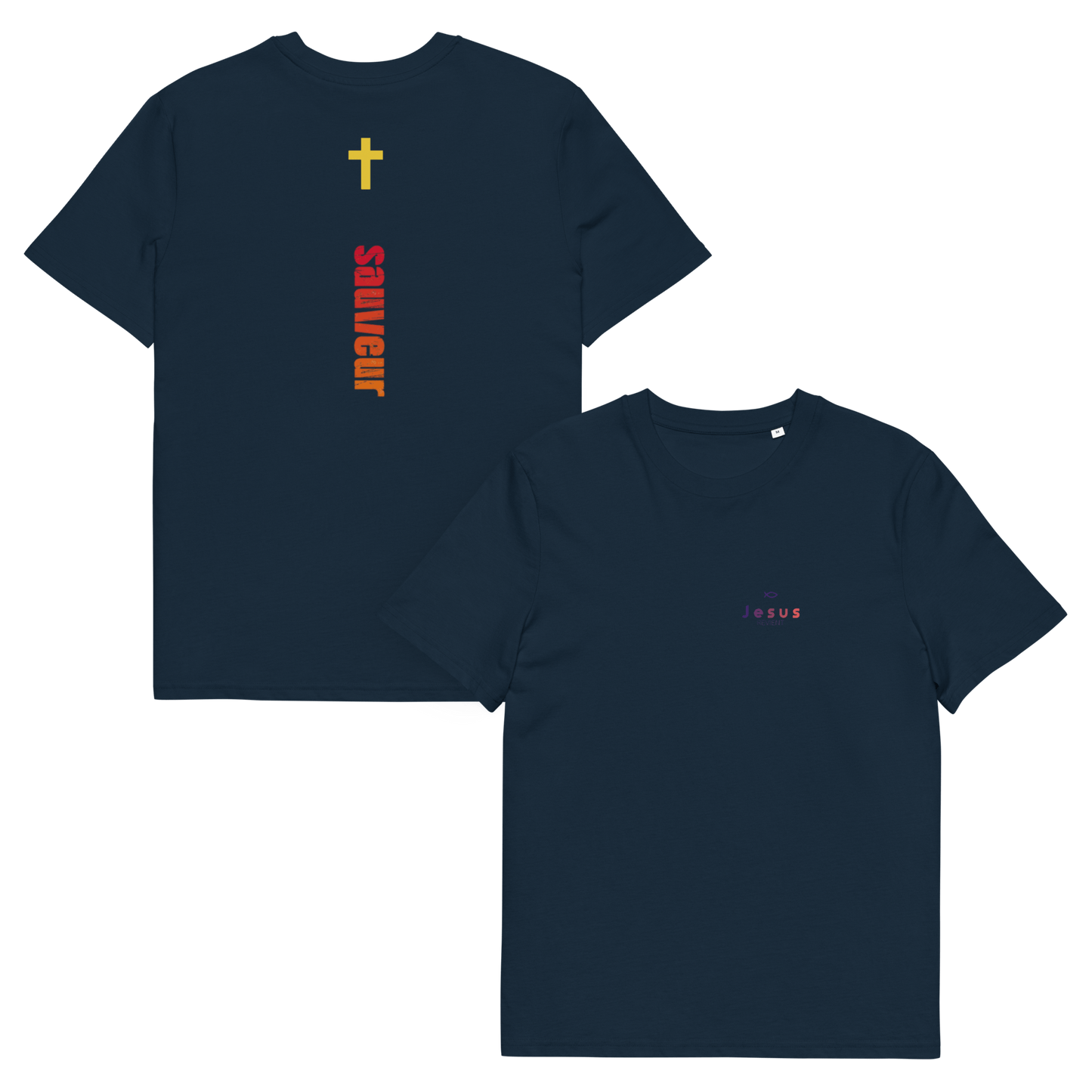 T-shirt unisexe en coton biologique jesus sauveT - SHIRTGoVibeshop777