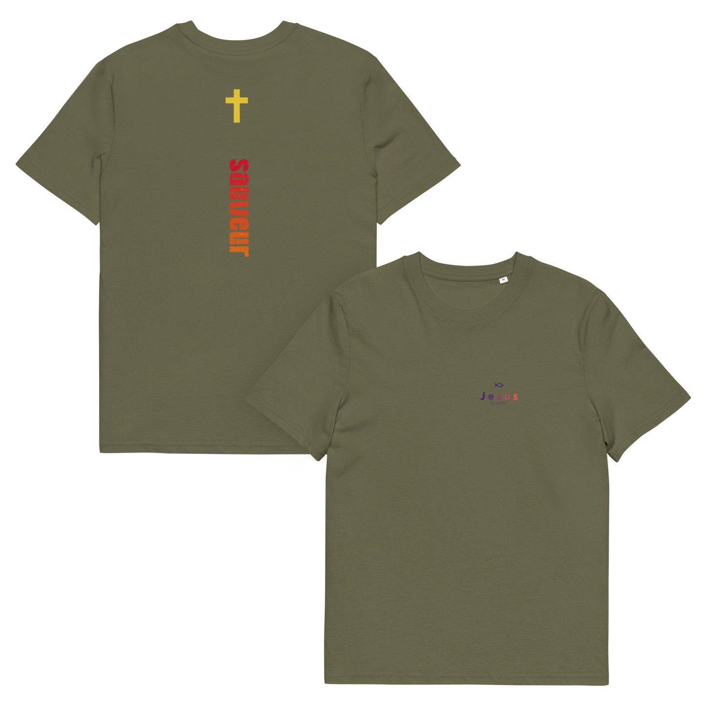 T-shirt unisexe en coton biologique jesus sauveT - SHIRTGoVibeshop777
