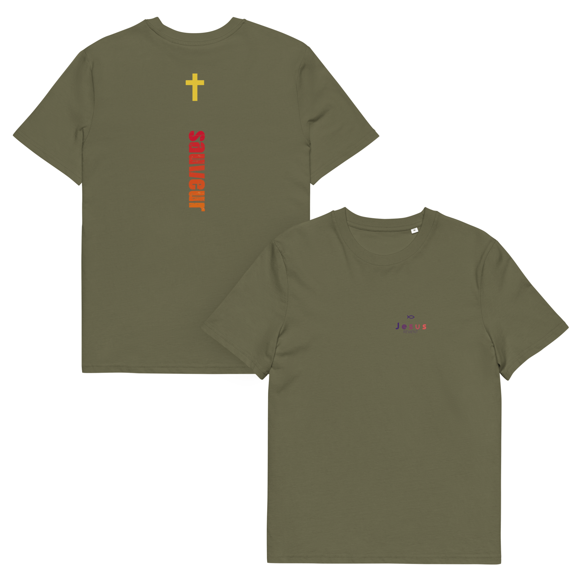 T-shirt unisexe en coton biologique jesus sauveT - SHIRTGoVibeshop777