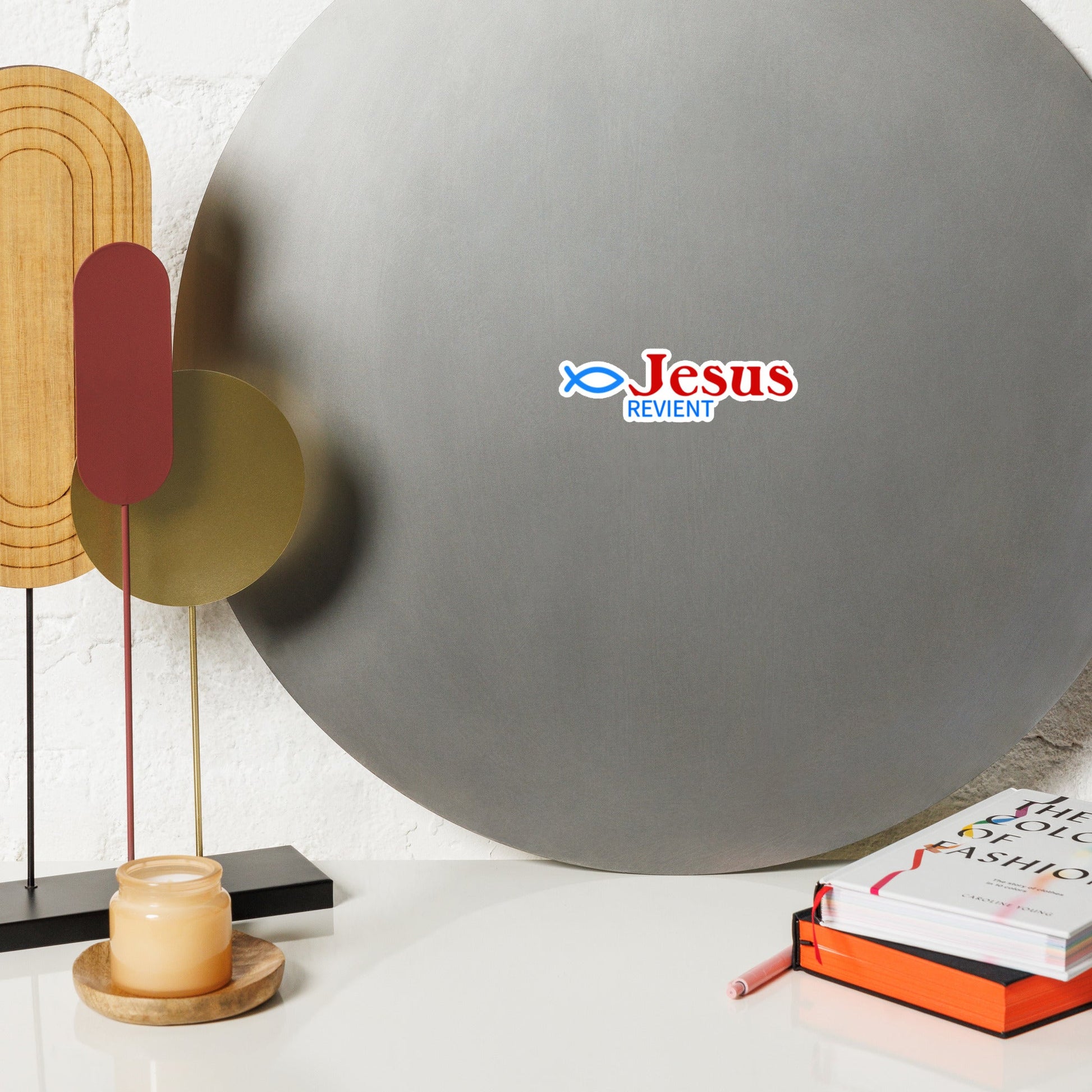 Aimant Jésus revient: magnifique décoration chrétienne pour votre maison ou votre voiture.