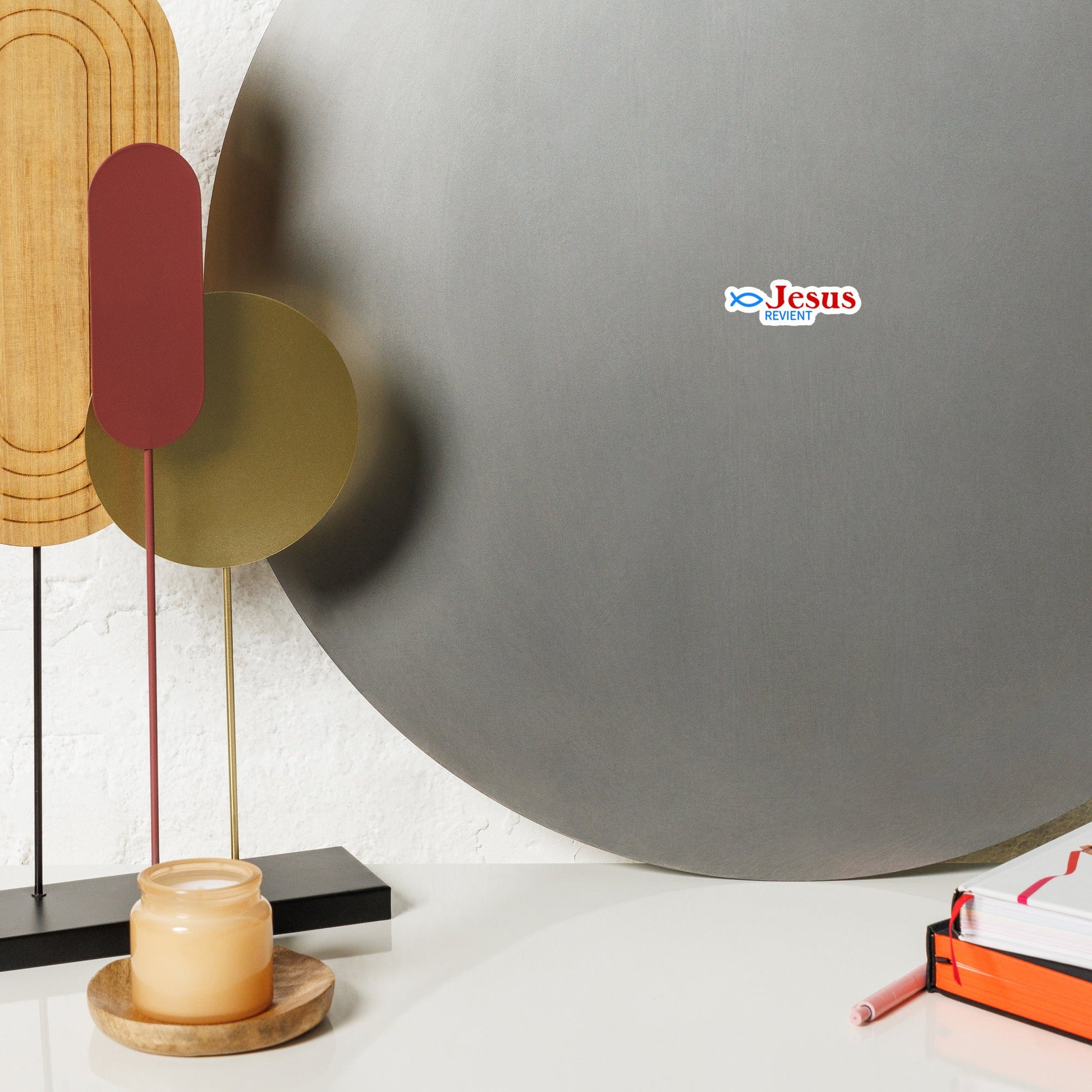 Aimant Jésus revient: magnifique décoration chrétienne pour votre maison ou votre voiture.