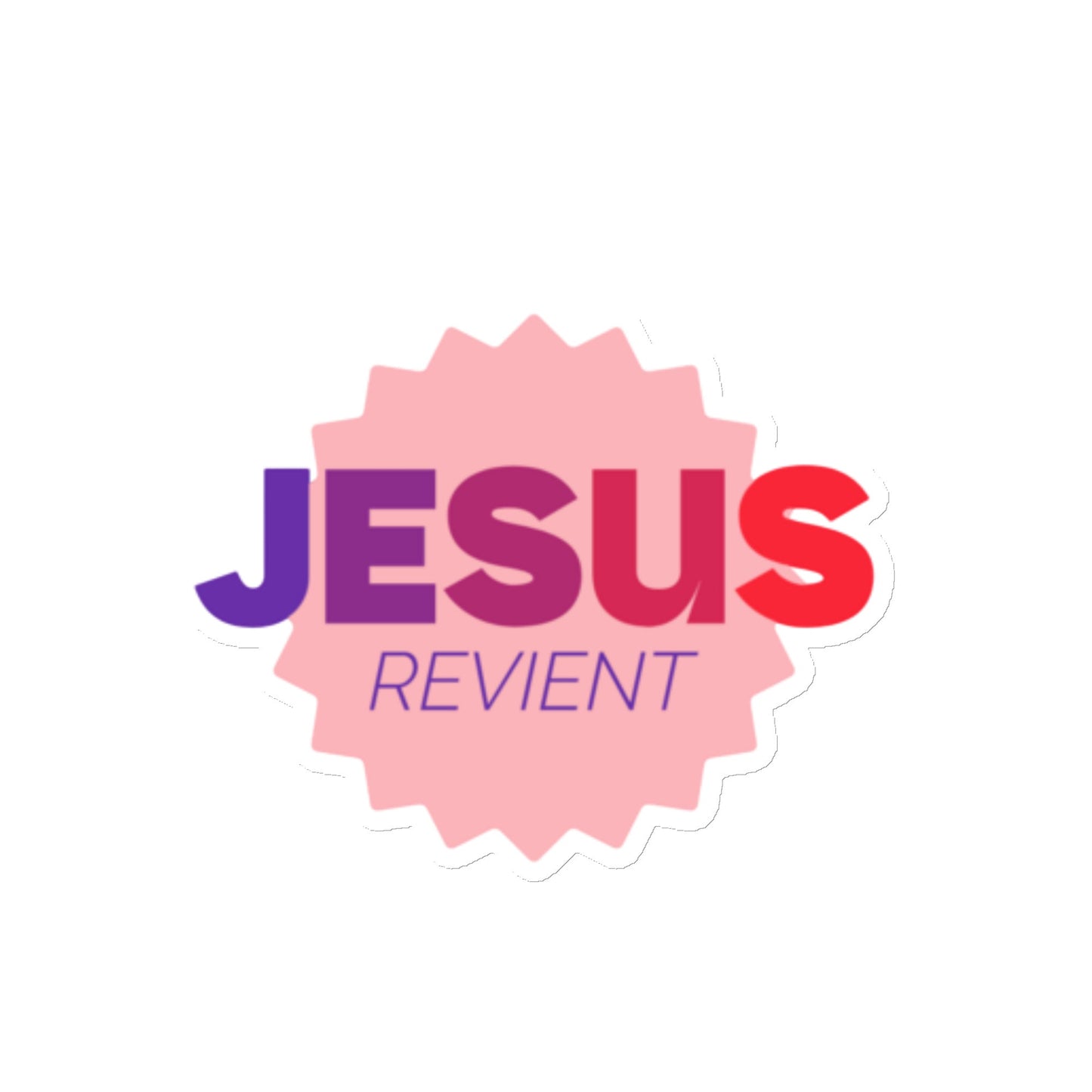 Aimant magnétique chrétien avec inscription “Jésus revient”, décoration inspirante pour le réfrigérateur ou votre voitrure.