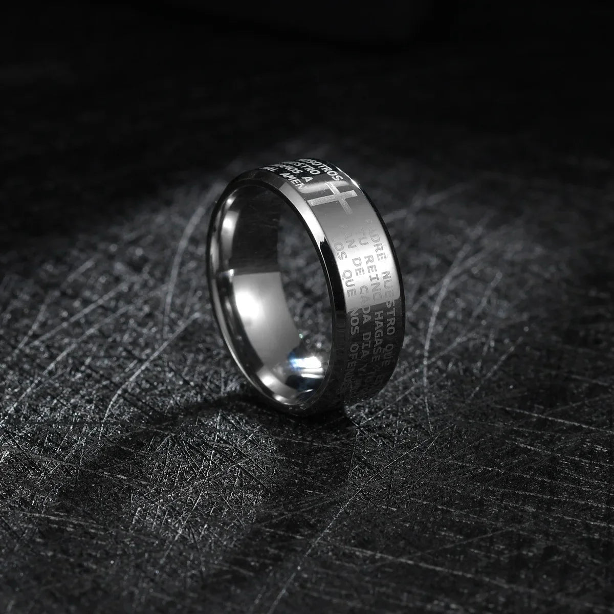 ✝️ Bague Chrétienne en Acier – Foi & Élégance IntemporelleGoVibeshop777