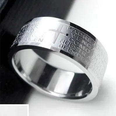 ✝️ Bague Chrétienne en Acier – Foi & Élégance IntemporelleGoVibeshop777