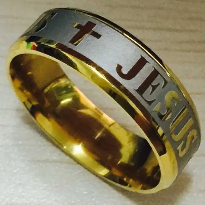 ✝️ Bague Chrétienne en Acier – Foi & Élégance IntemporelleGoVibeshop777