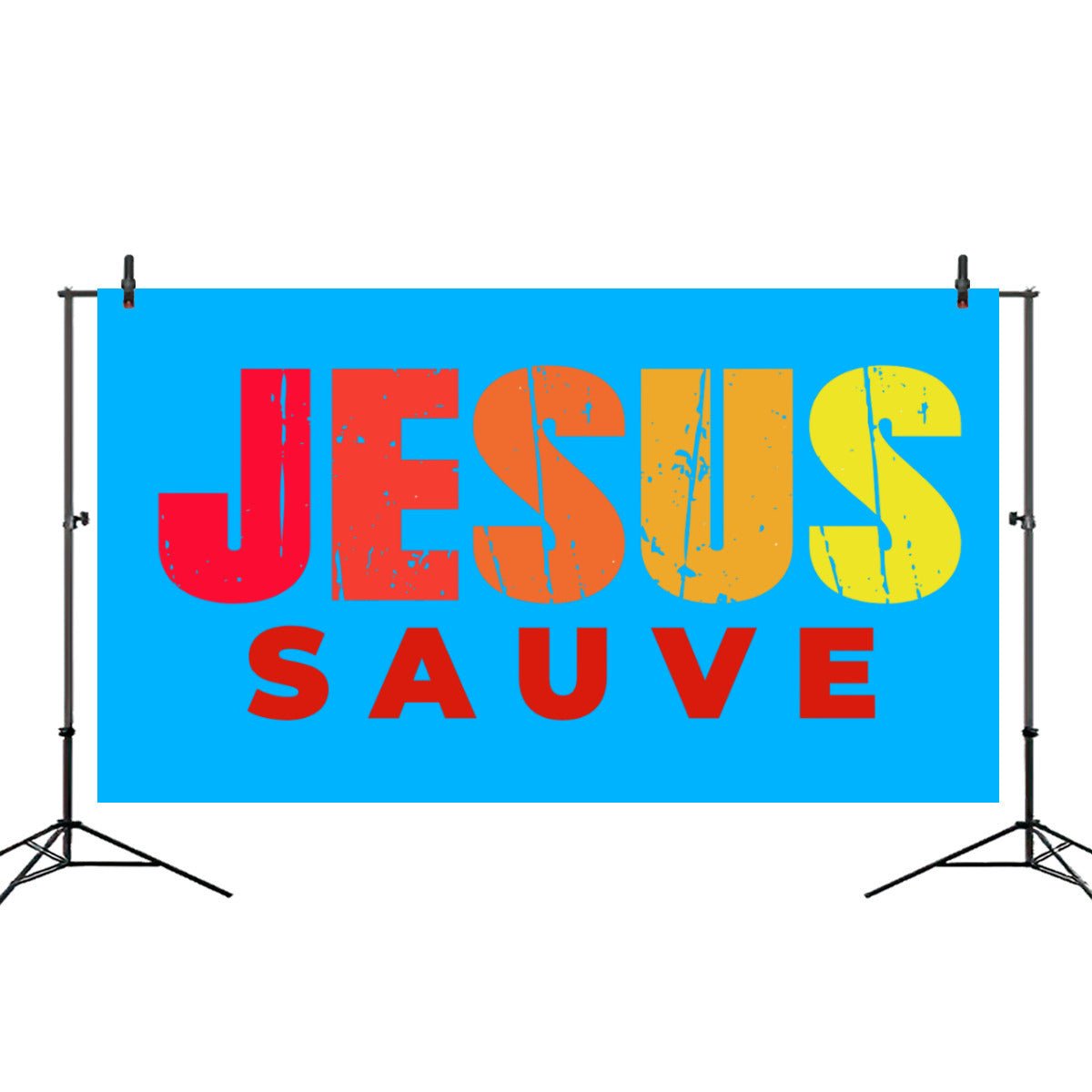 Drapeau jesus sauveBackdropGoVibeshop777