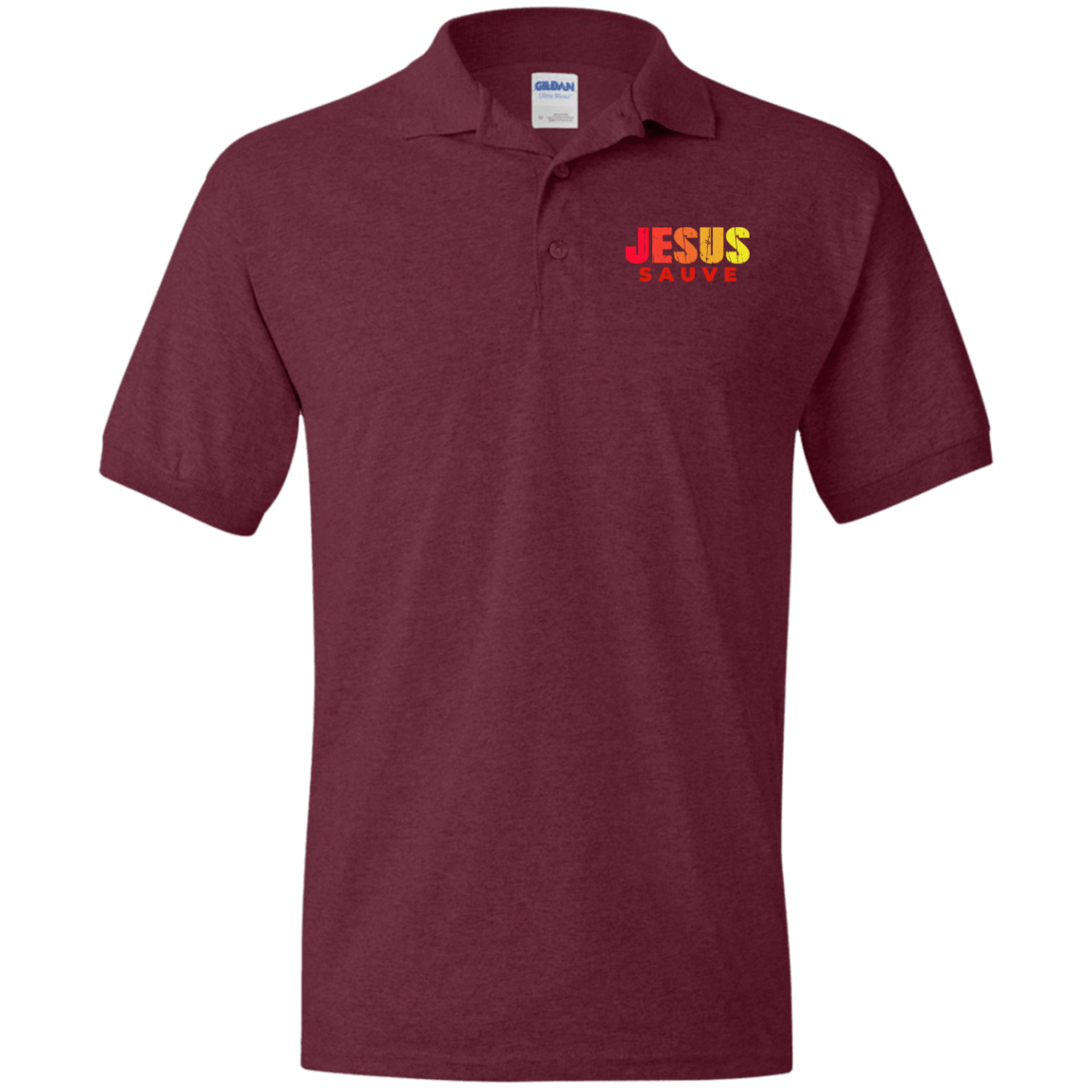 Polo Shirt en Jersey Jesus Sauve GoVibeshop777