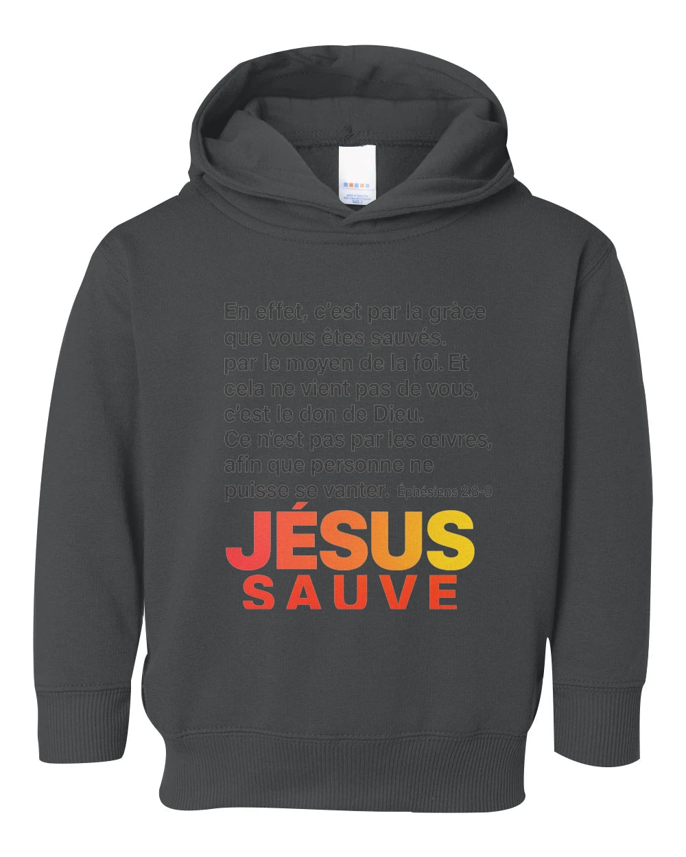 🐰 Sweat à Capuche Rabbit Skins Fleece – Jesus sauve + verset biblique GoVibeshop777