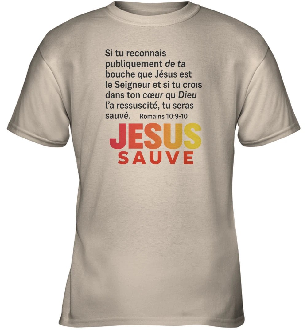 🌟 T-shirt Gildan Heavy Cotton 5000B – Jesus sauveGoVibeshop777