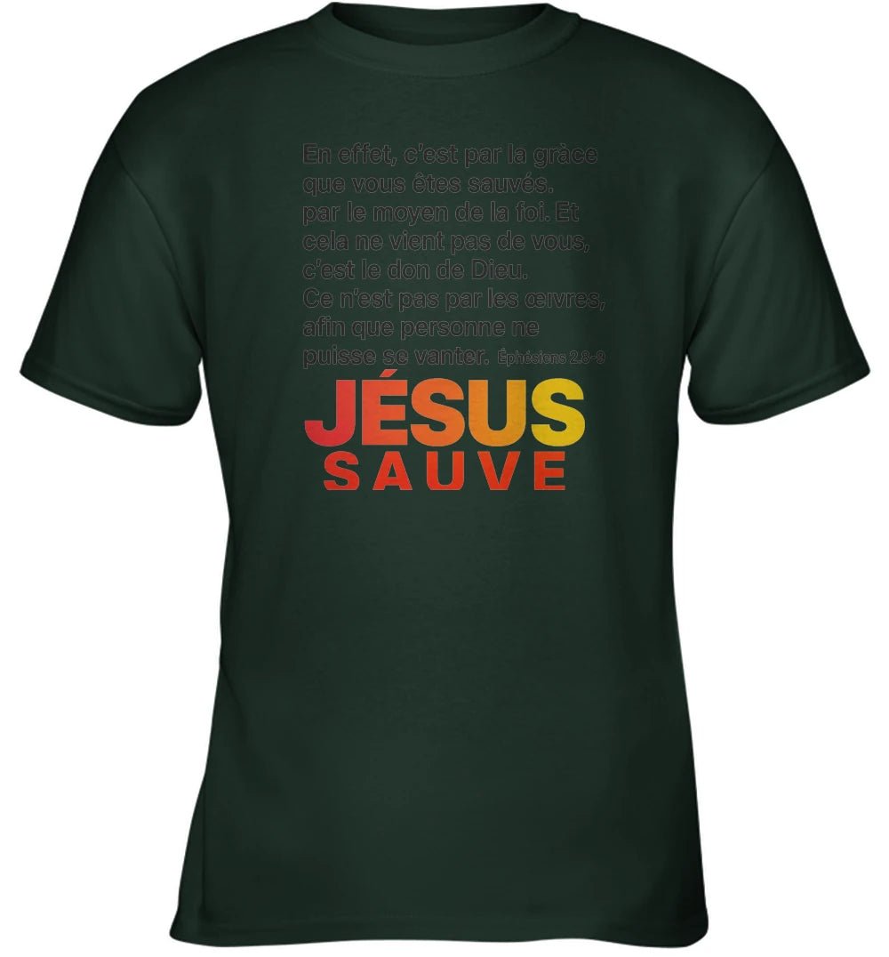 🌟 T-shirt Gildan Heavy Cotton 5000B – Jesus sauveGoVibeshop777