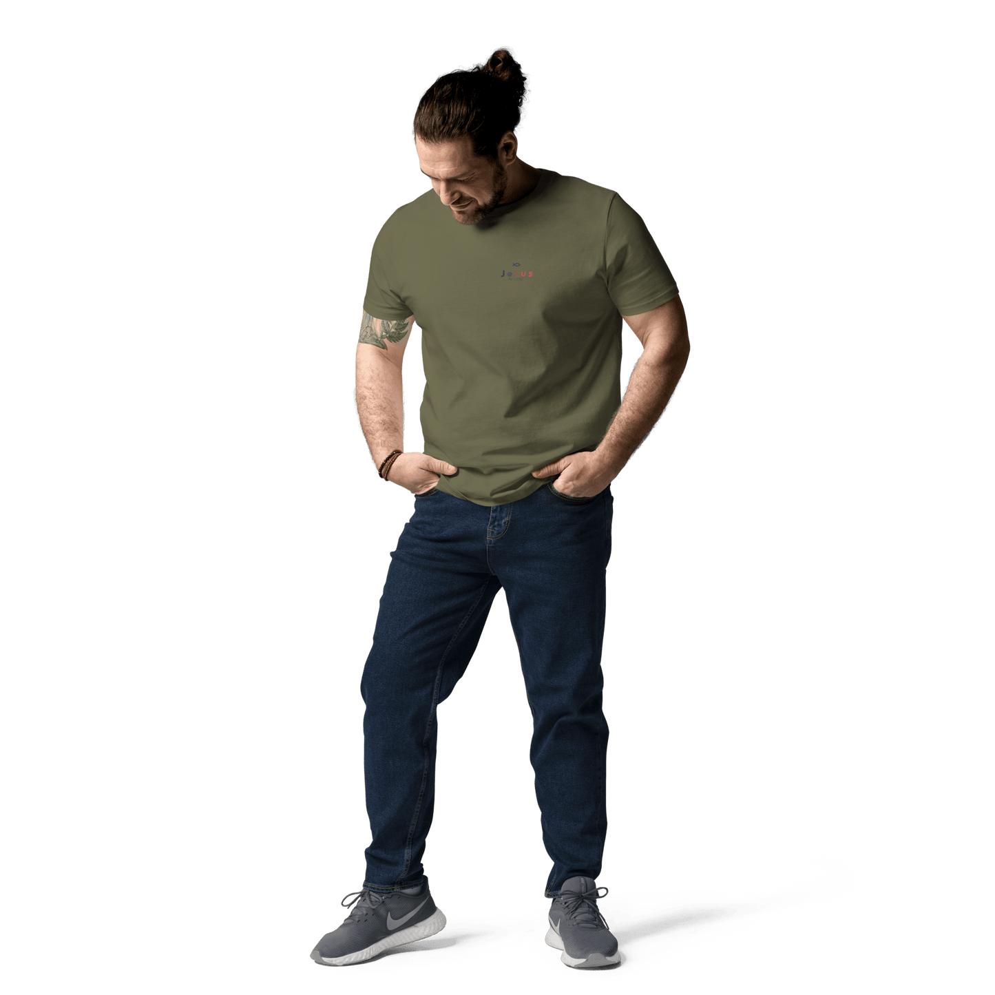 T-shirt unisexe en coton biologique jesus sauveT - SHIRTGoVibeshop777