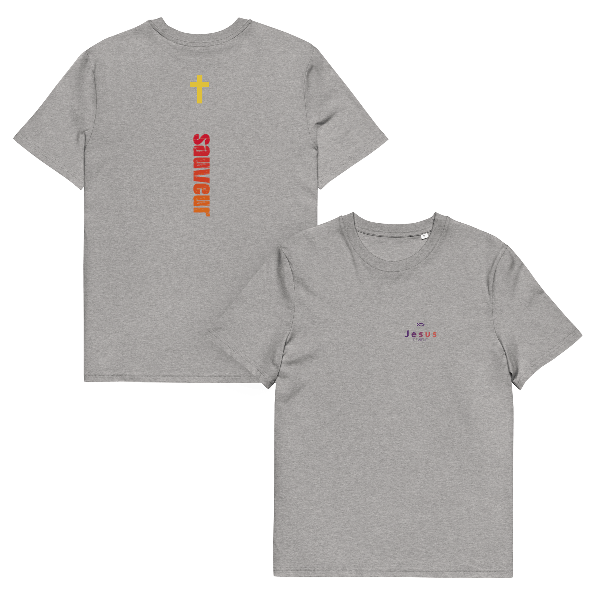T-shirt unisexe en coton biologique jesus sauveT - SHIRTGoVibeshop777