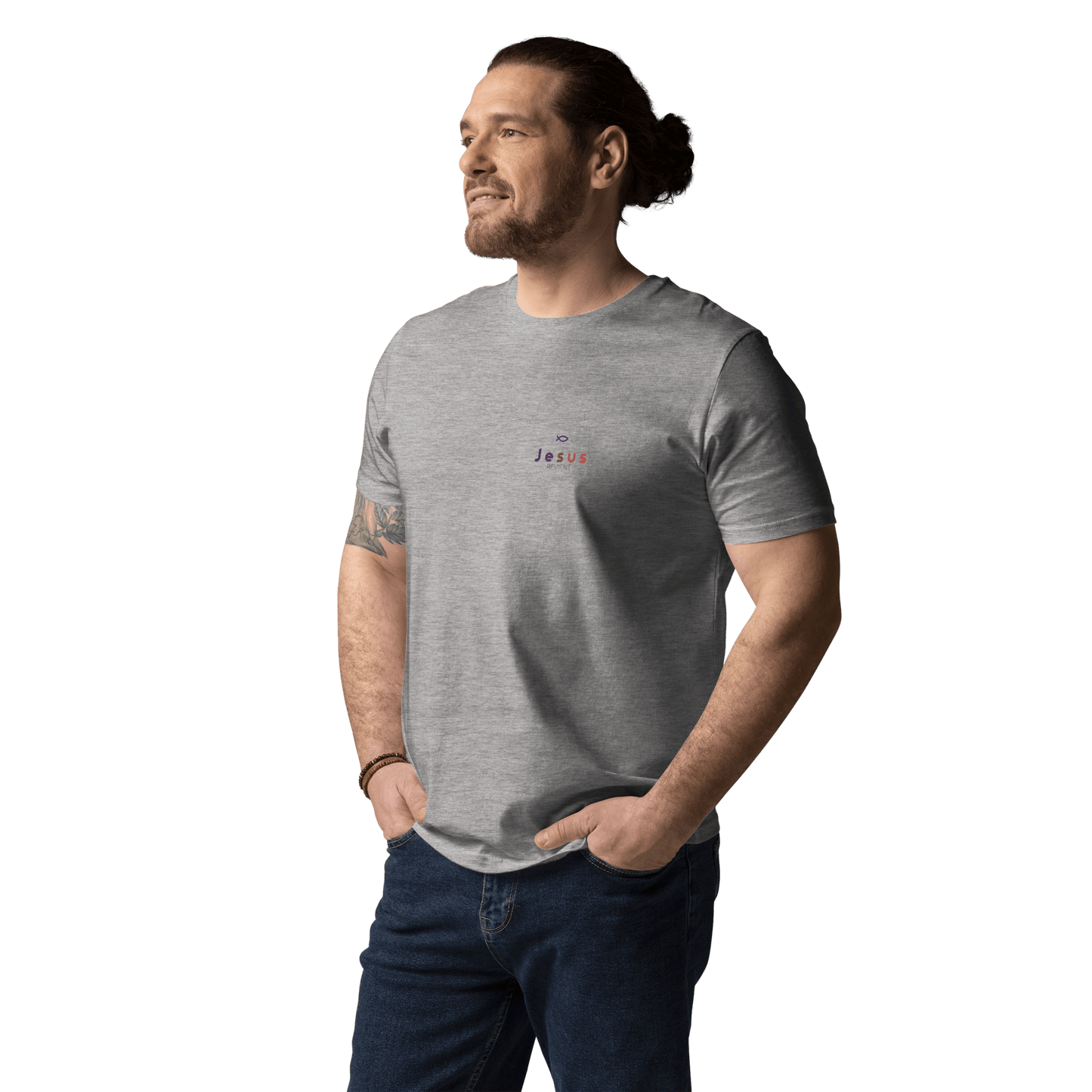 T-shirt unisexe en coton biologique jesus sauveT - SHIRTGoVibeshop777