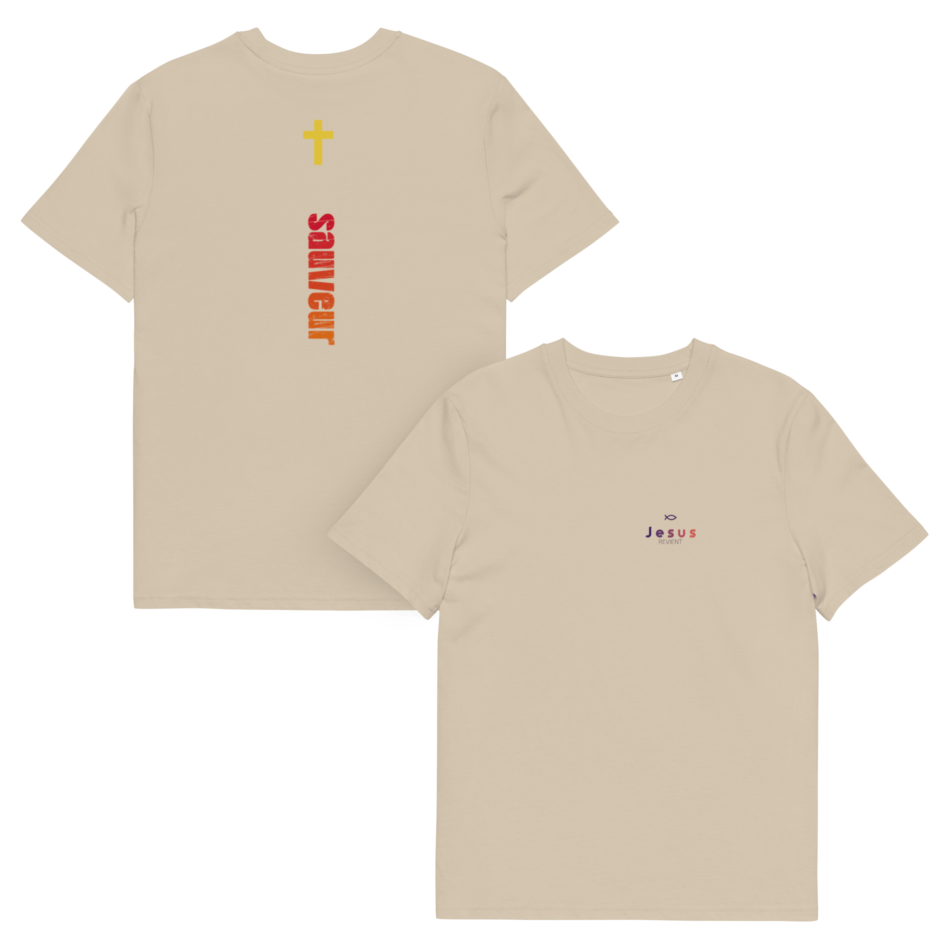 T-shirt unisexe en coton biologique jesus sauveT - SHIRTGoVibeshop777