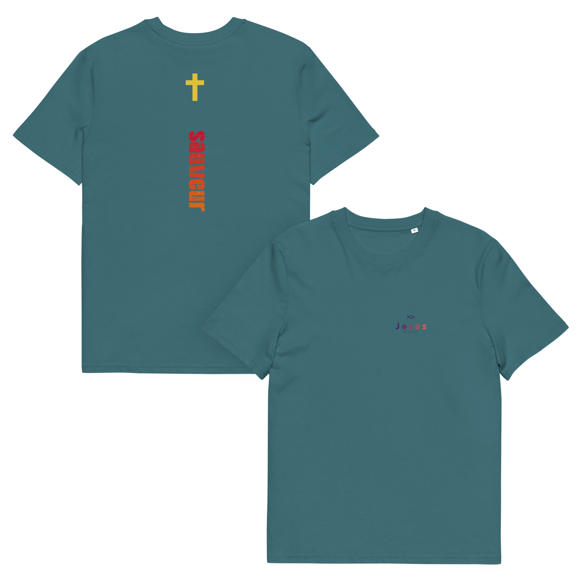 T-shirt unisexe en coton biologique jesus sauveT - SHIRTGoVibeshop777