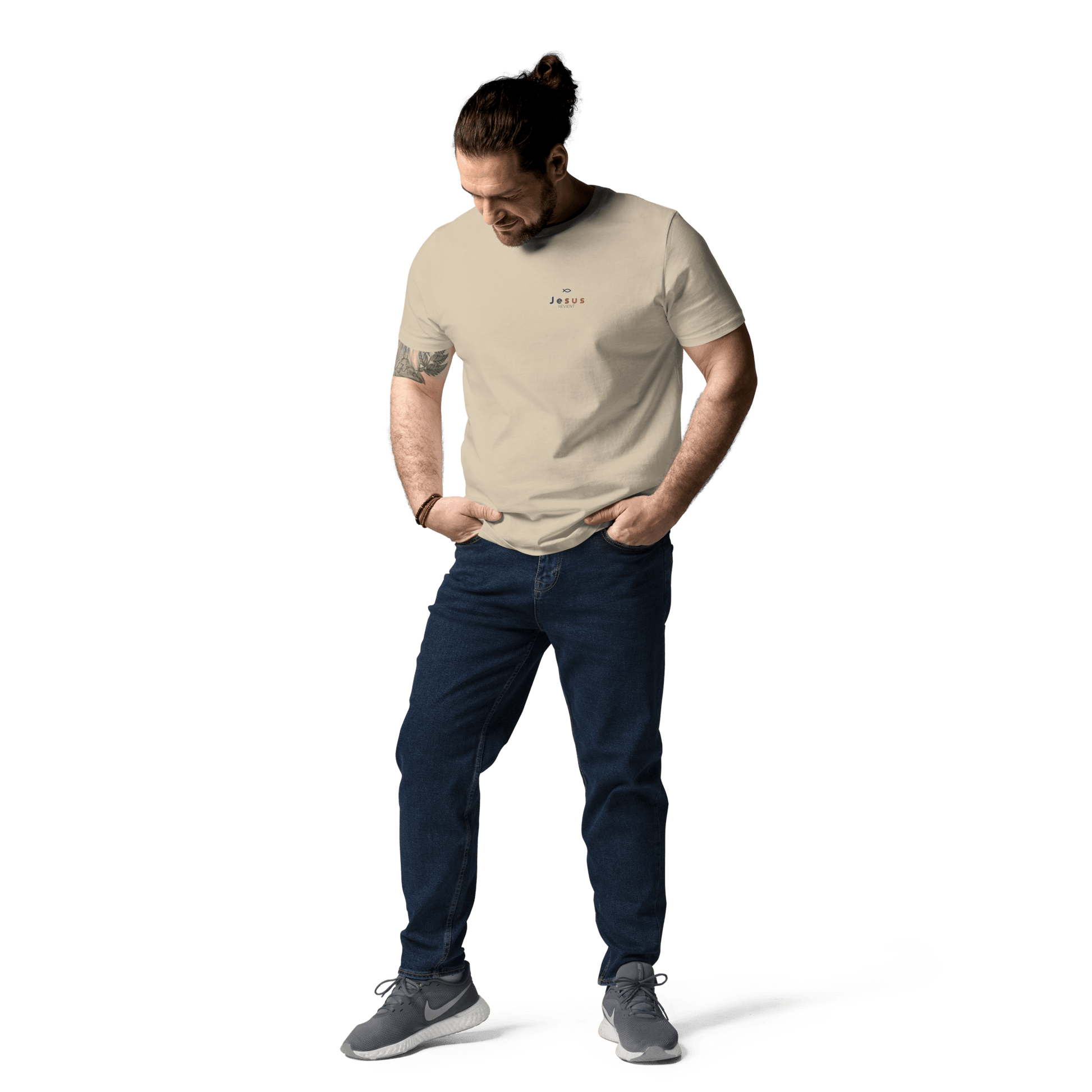 T-shirt unisexe en coton biologique jesus sauveT - SHIRTGoVibeshop777