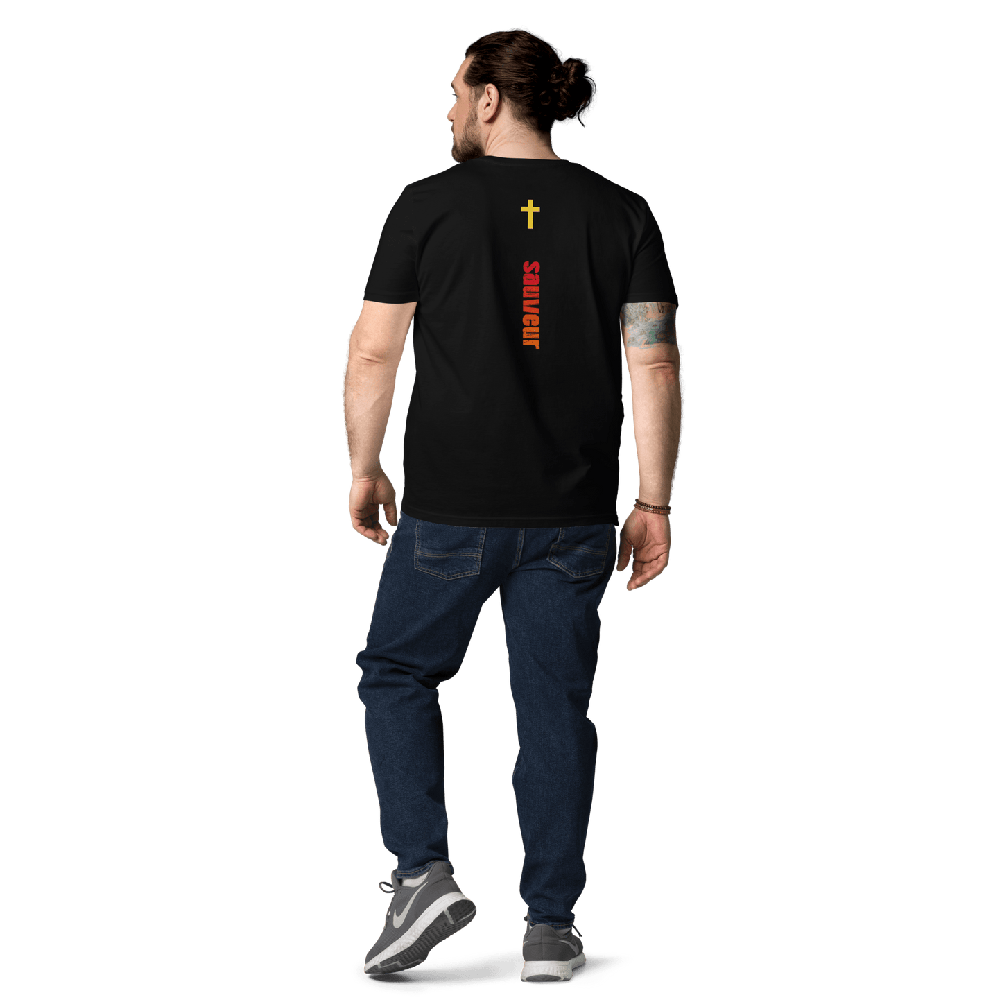 T-shirt unisexe en coton biologique jesus sauveT - SHIRTGoVibeshop777