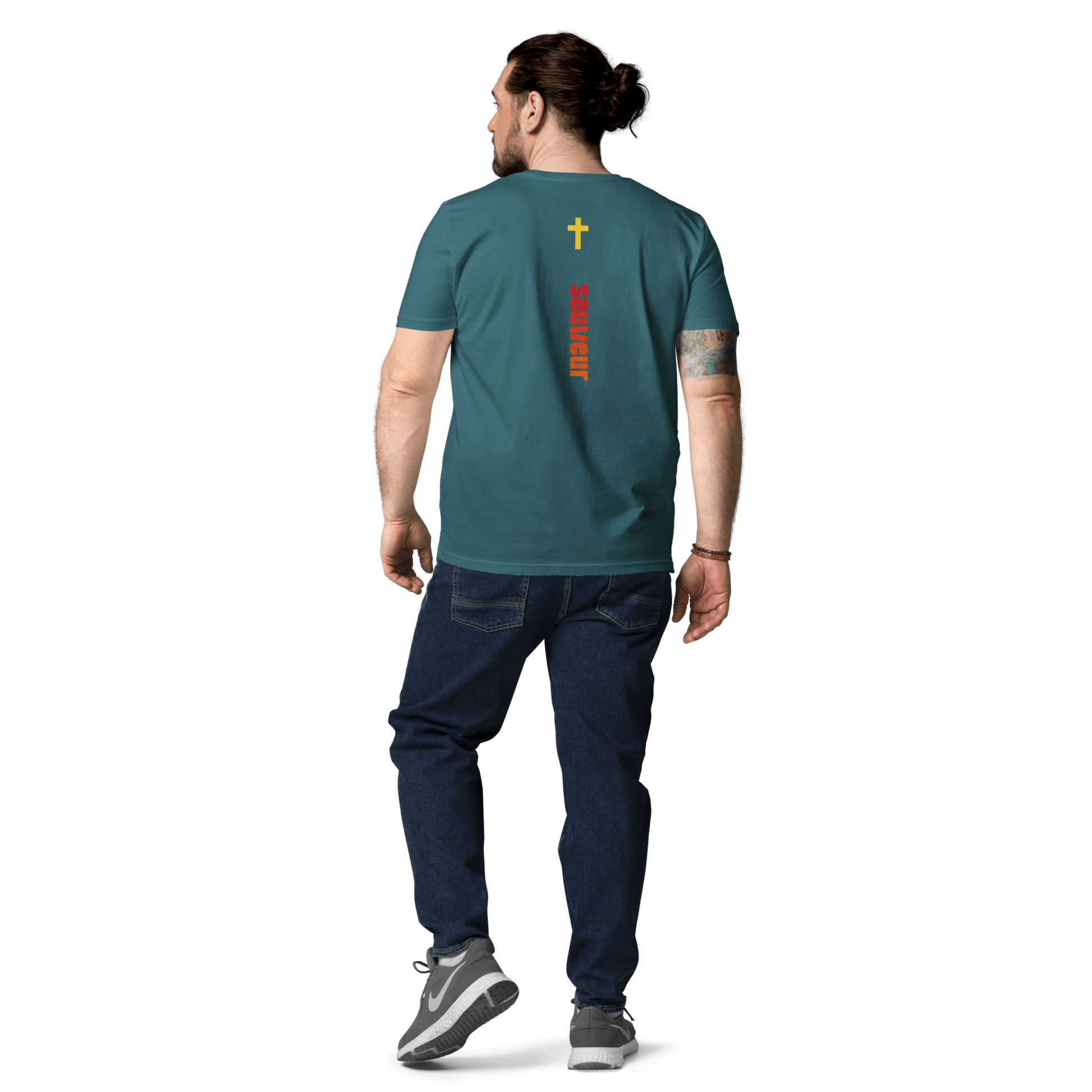 T-shirt unisexe en coton biologique jesus sauveT - SHIRTGoVibeshop777