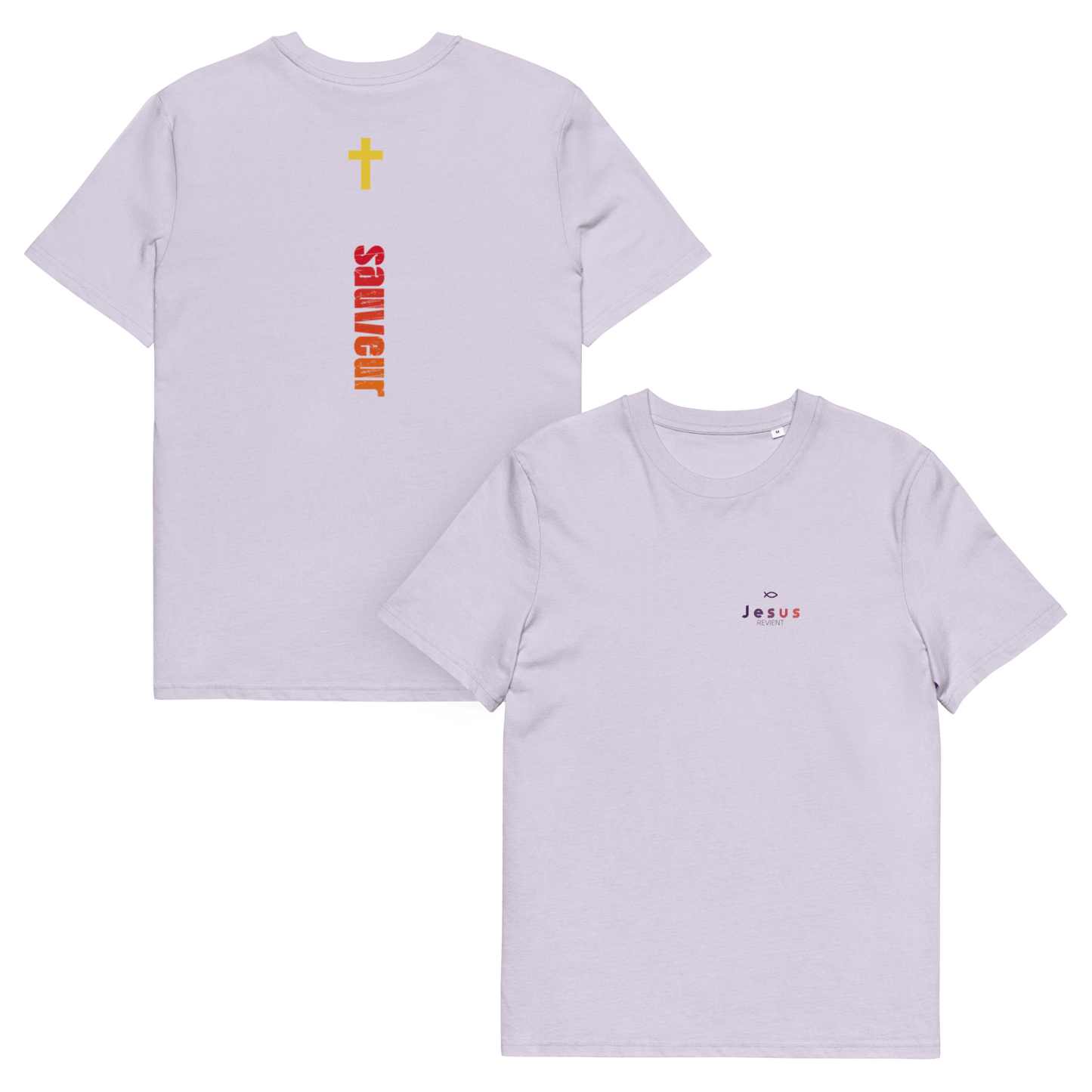 T-shirt unisexe en coton biologique jesus sauveT - SHIRTGoVibeshop777