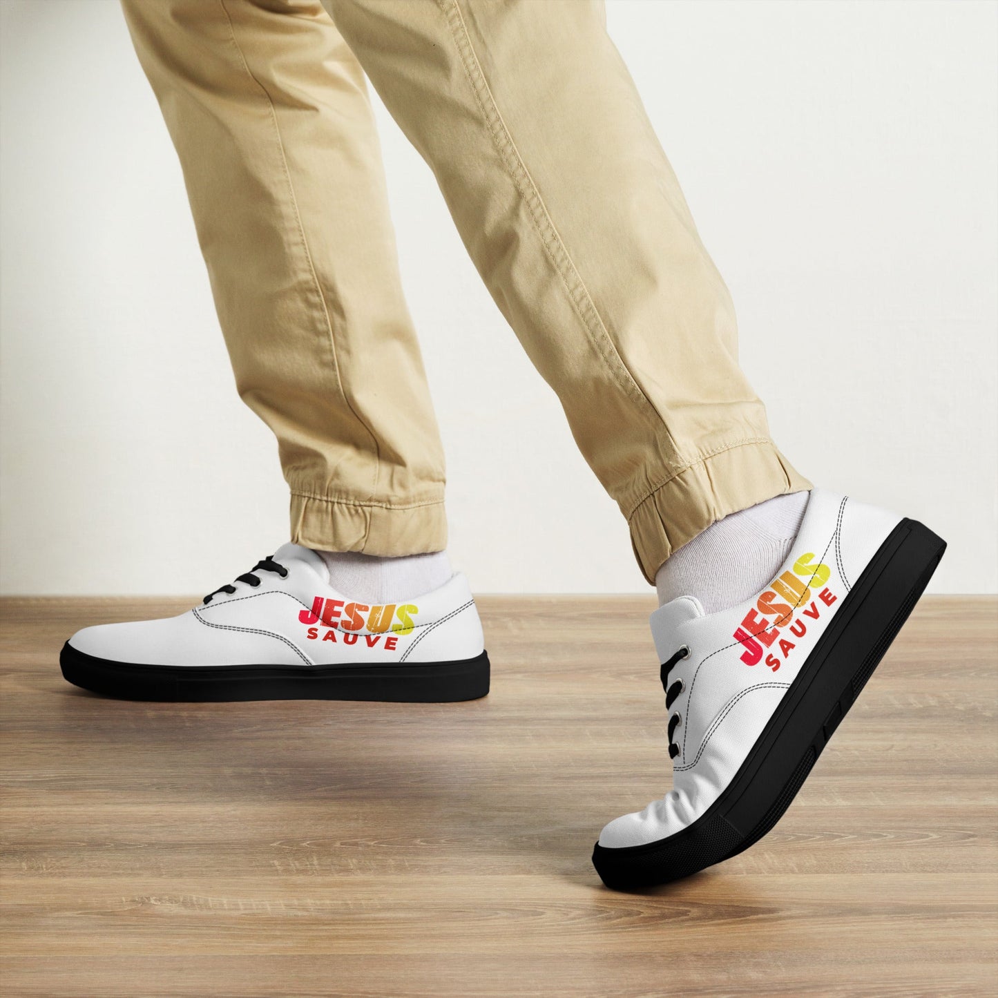 Tennis en toile jesus sauveSHOESGoVibeshop777