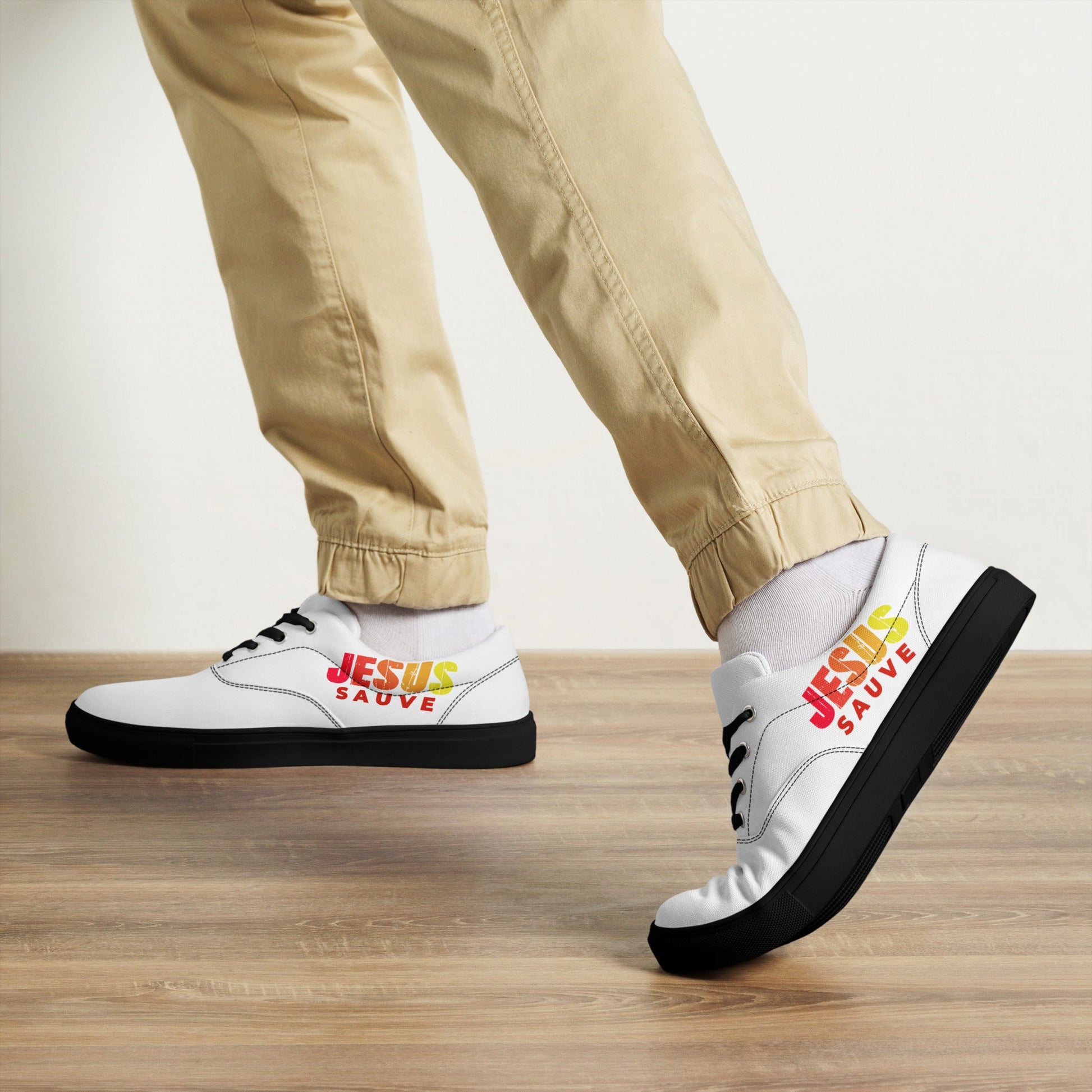 Tennis en toile jesus sauveSHOESGoVibeshop777